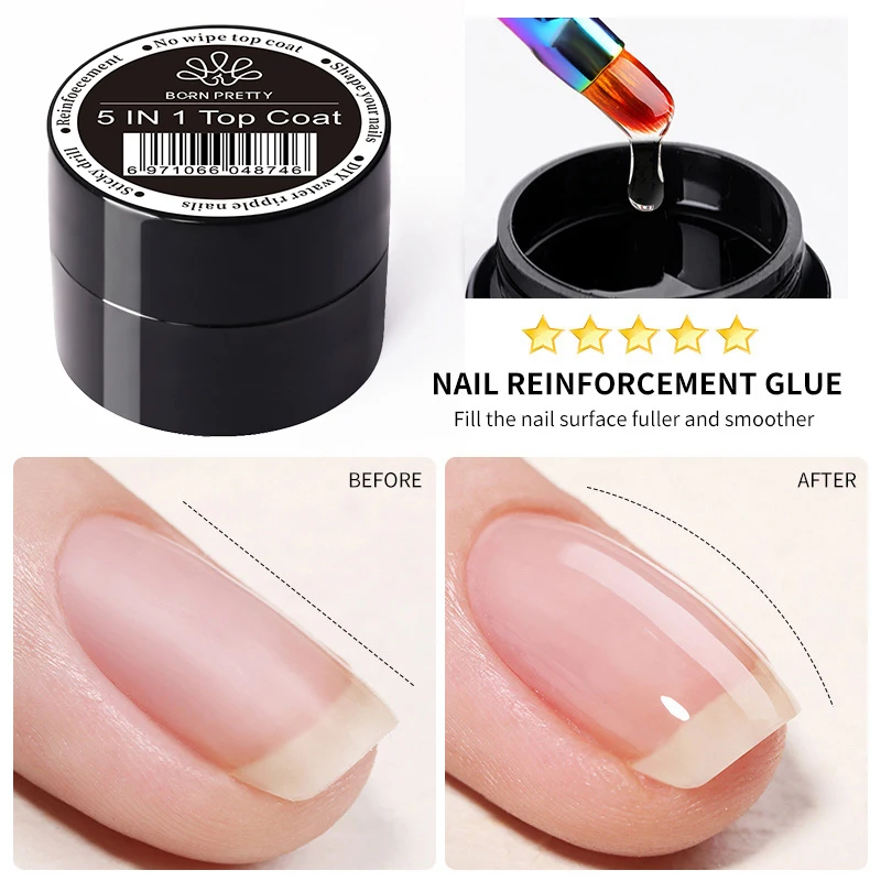 BORN PRETTY 5ml Aurora Modeling Carving Gel Nail Polish PVC Soft Solid Gel Soak Off UV LED 3D Color Hard Nail Art Pearl Gel