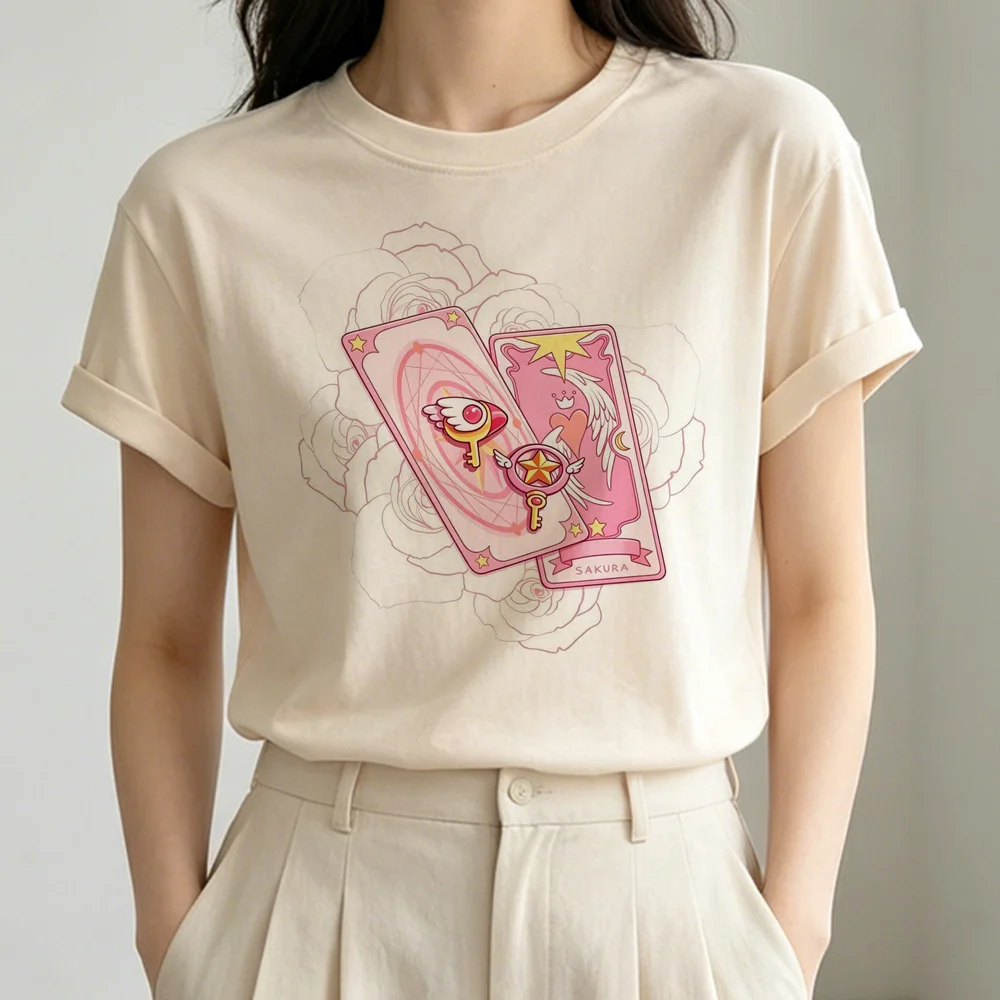 Cardcaptor Sakura shirt girl clearance sales aesthetic alternative  gothic streetwear t-shirt emo gyaru streetwear