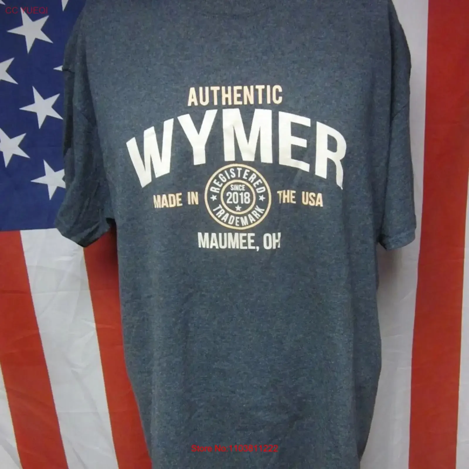 T-shirt GK WYMER Insurance Agency XL Maumee Finance Ohio depuis 2018, style vintage, légèrement élégant, streetwear