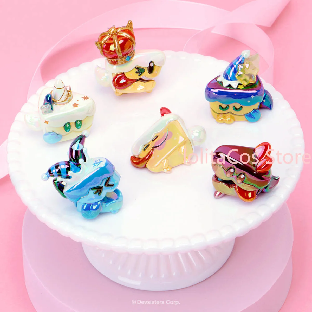 

Genuine Cookie Run: Kingdom Shadow Milk Cookie Kawaii Cake Hound Figurine Anime Desktop Ornament Blind Box Birthday Gift
