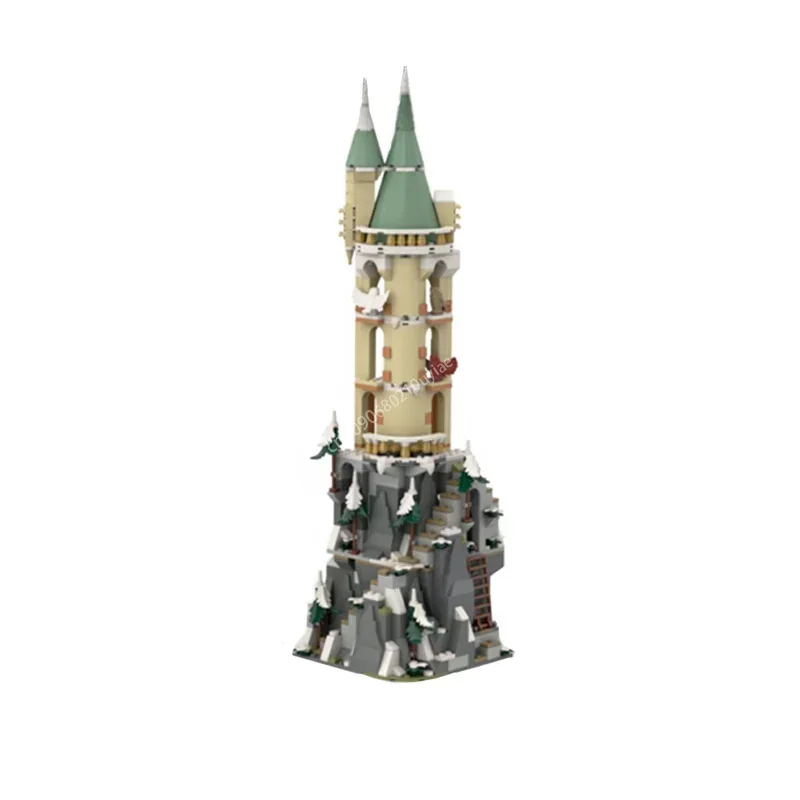 

670 шт. Moc строительные блоки Hogwarts School HP модульные Owlery Rework замок кирпичи DIY для детей подарки для взрослых