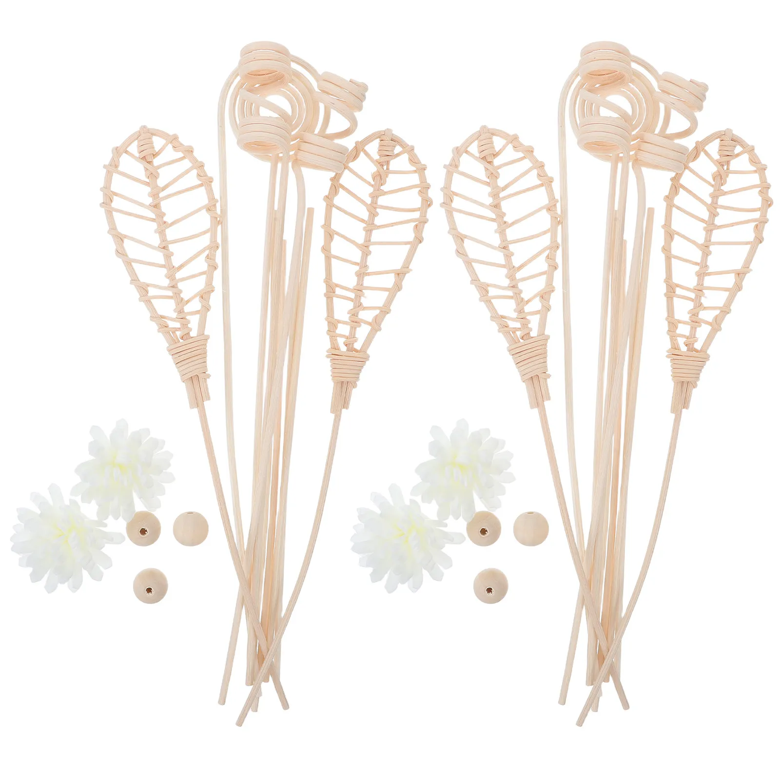 48 pcs Aromatherapy Reed Diffuser Sticks Rattan Essential Oil Office Halloween Christmas New Year Diffuser Reed Premium