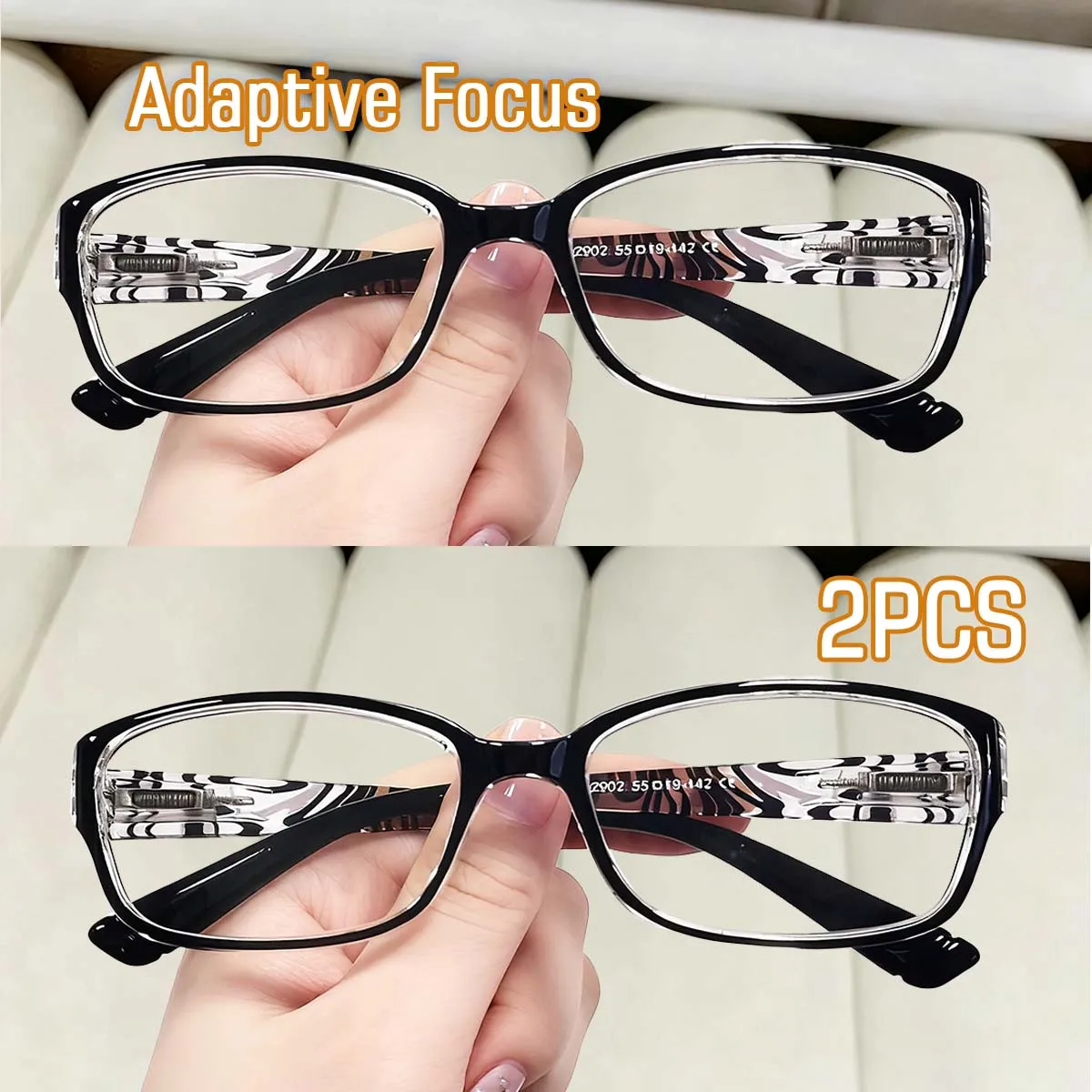 Autofokus-Lesebrille mit Blaulichtfilter für Männer und Frauen, Komfortable Lesebrille mit Federscharnieren