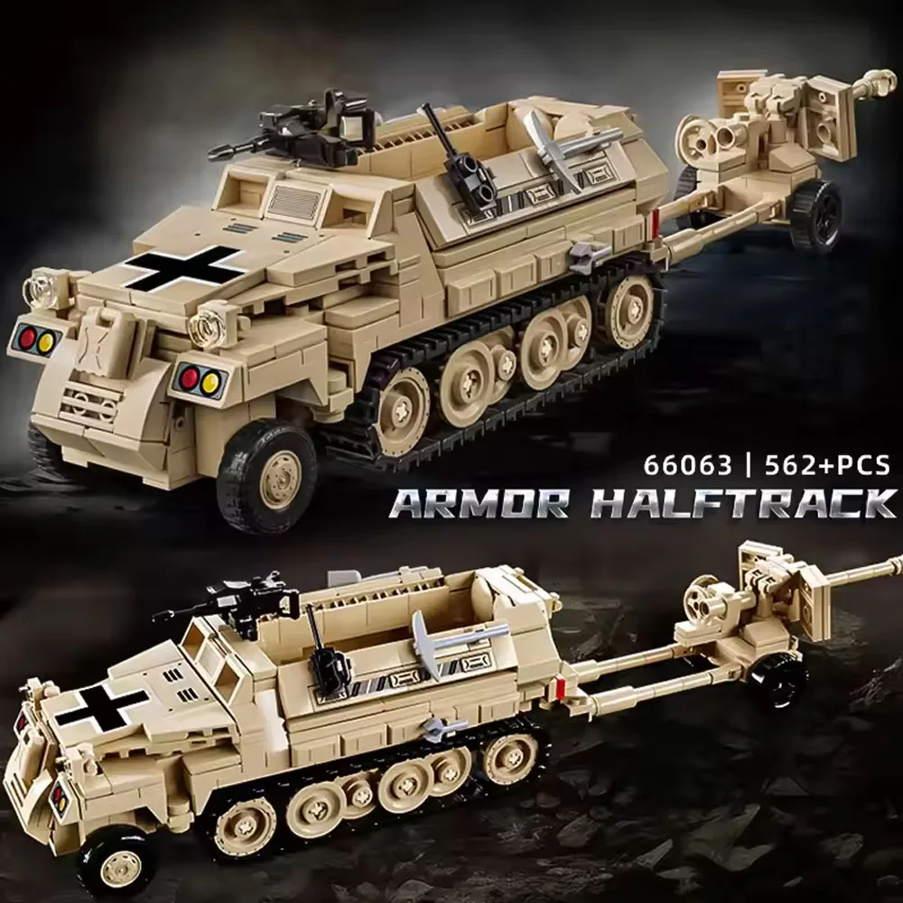 

World War 2 WW2 Army Military Soldiers SWAT Ambulance Vehicle Assemble Building Blocks Bricks Children's Toys Gift ﻿