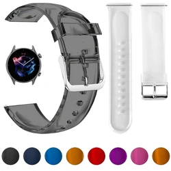 Transparent Silicone Band for Huami Amazfit GTR 3 2 Pro Watch Strap for Amazfit GTR 42/47mm GTS 3 2 Mini/Bip Bracelet 20mm 22mm