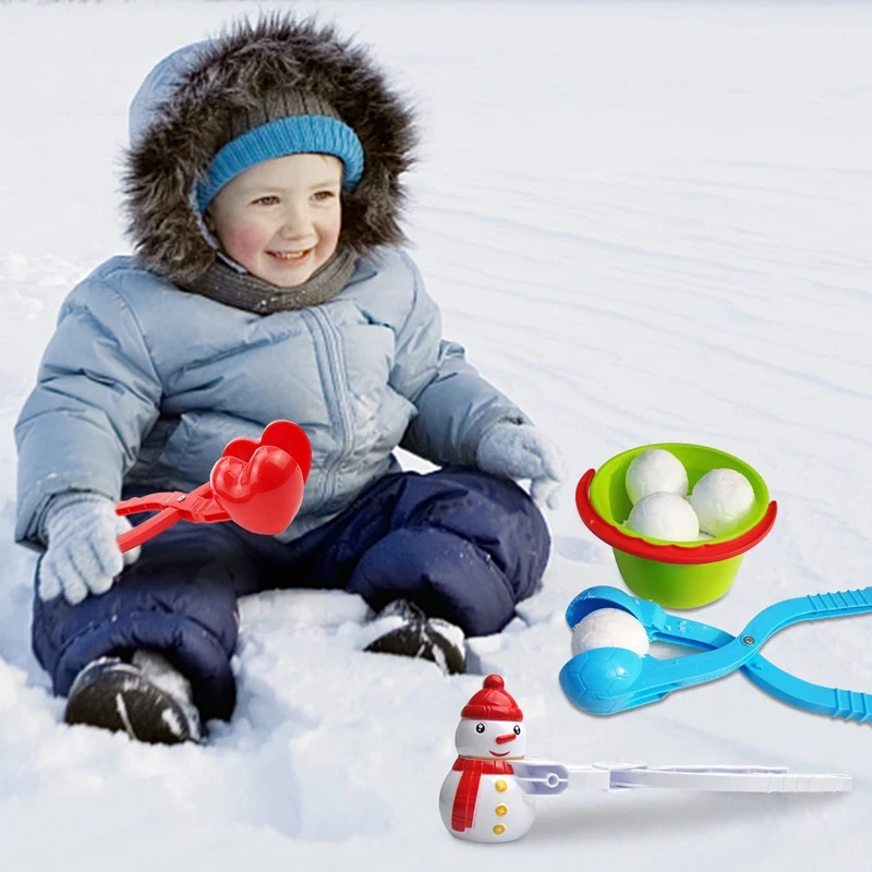 Snow Toys Kit Snowball Maker Tool Snow Toys Kids Winter Outdoor Toys Snowball Clip Snow Molds For Kids And Adults