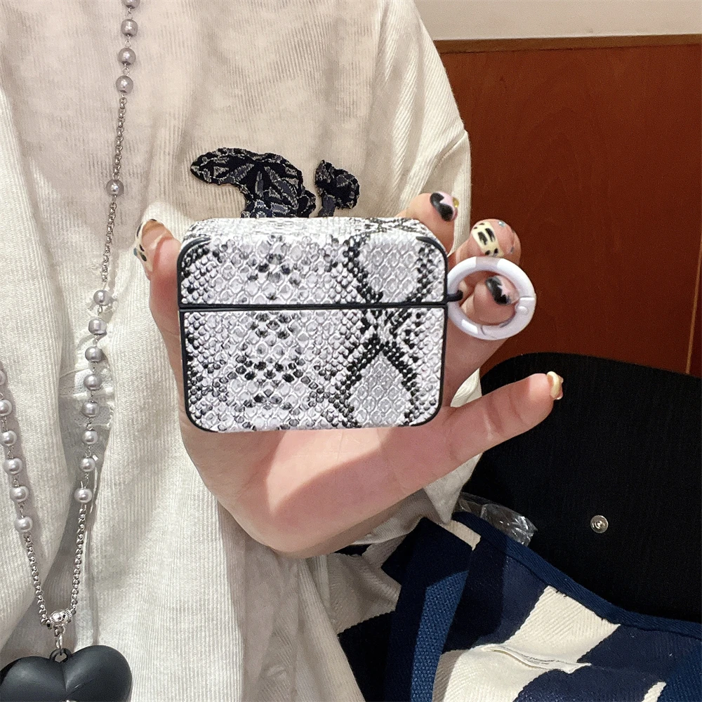 INS Style Snake Pattern Multi-Color Simple And Personalized Creative Apple Earphone Case Suitable For Airpods 1 2 3 4 Pro Pro2