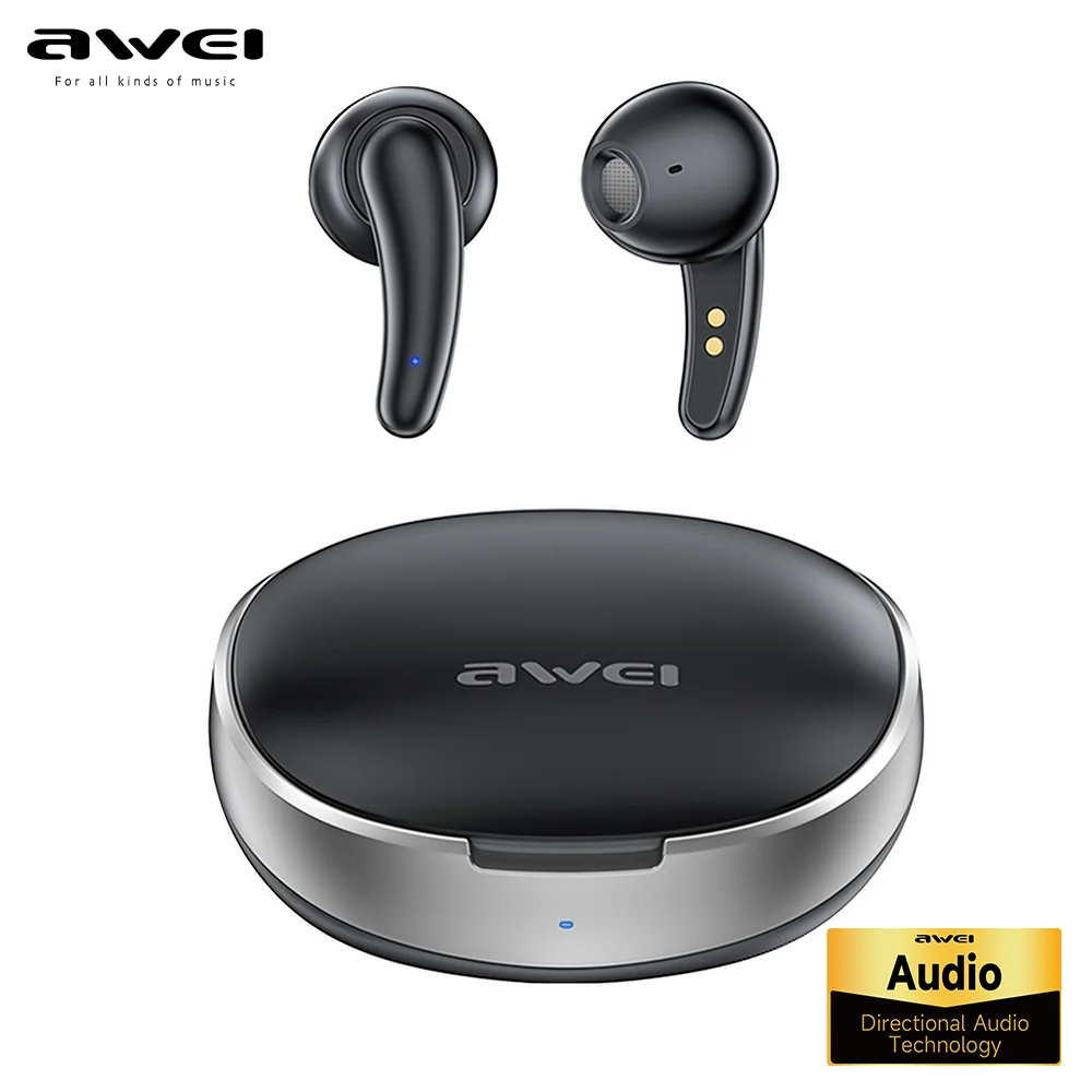 

Awei T75 Bluetooth 5.3 Earphones HIFI Quality TWS Wireless Earbuds Sport Headset Waterproof Music Earphones for All Smartphone