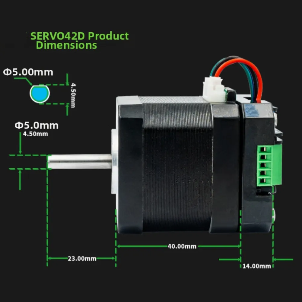 Closed Loop Stepper Motor Driver SERVO42D 12V-24V Ultra-quiet Closed-Loop Stepper Motor Driver Integrated Aluminum Alloy Housing