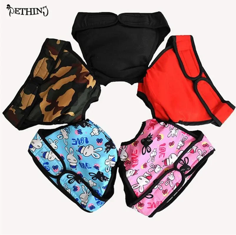 ETHIN Cotton Washable Large dog diaper underwear Pet Dog Panties L /XL Dog shorts Diapers Female Physiological Pants 5 Color