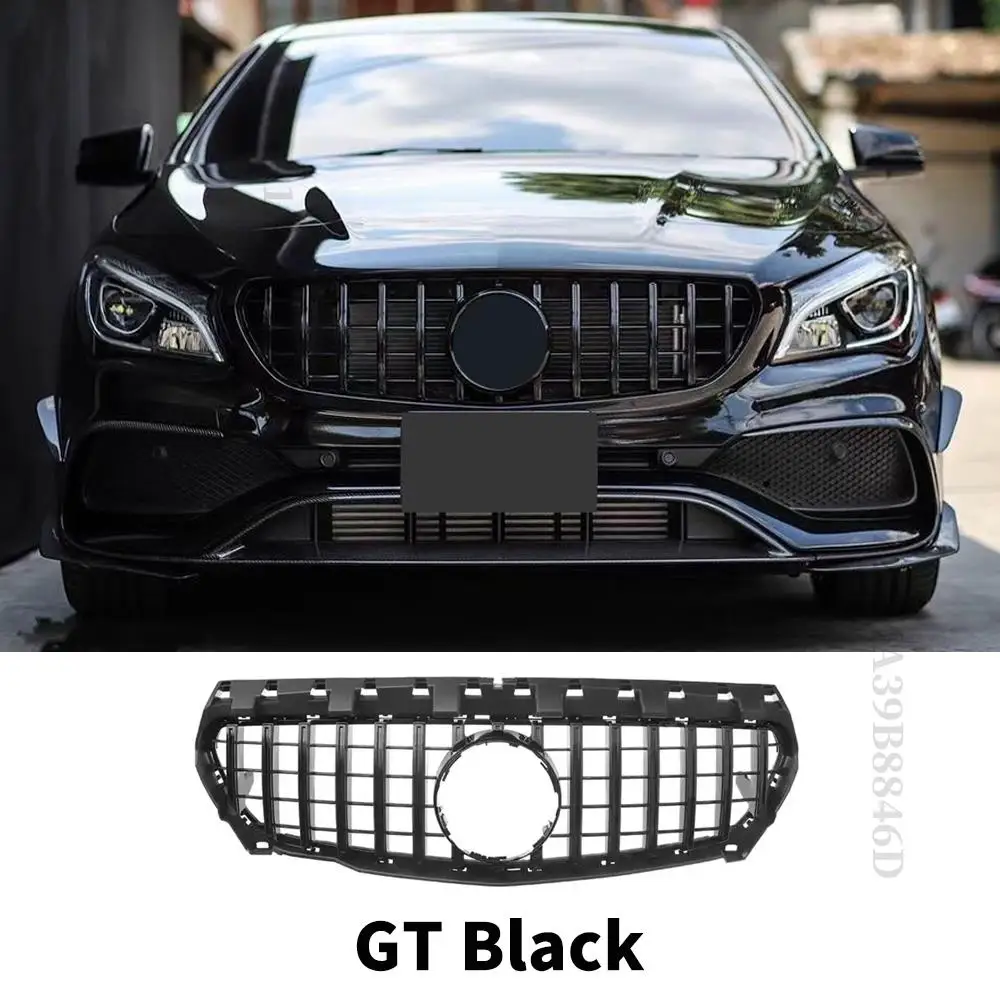 Front Bumper Grille Inlet Grill GT Diamond For Mercedes C117 W117 Benz CLA 2013 2014 2015 2016 2017 2018 2019 Tuning Facelift