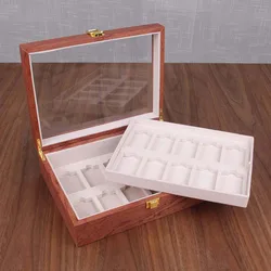 20 Frame Lighter Storage Box Rosewood Double Layer Composite Material Anti-high And Low Temperature Lighter Gift Set