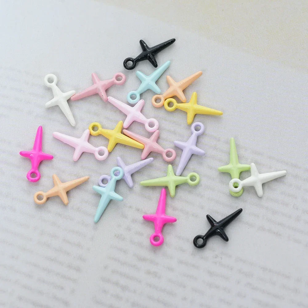 20pcs Alloy Metal Heart Sun Sword Dagger Charms Pendant for DIY Punk Men Designer Earrings Necklaces Jewelry Making