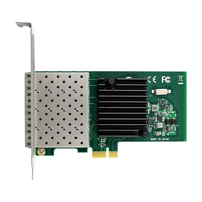 Parts For I350-f4 Fiber Network Interface Card Gigabit I350am4pciex4 Quad Optical Port Sfp Fiber Lc