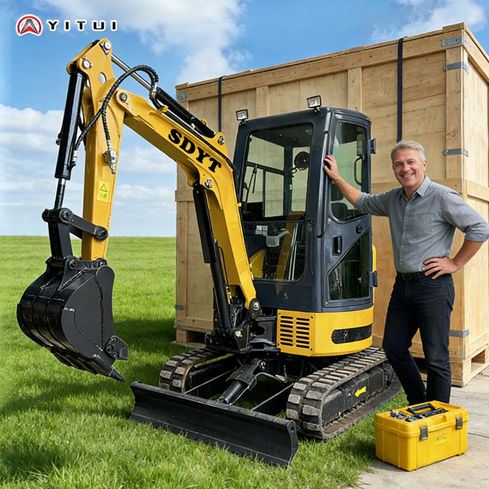 

Customized 3 Ton Mini Excavator With Tilting Bucket Hydraulic Kubota Engine Crawler Mini Excavator