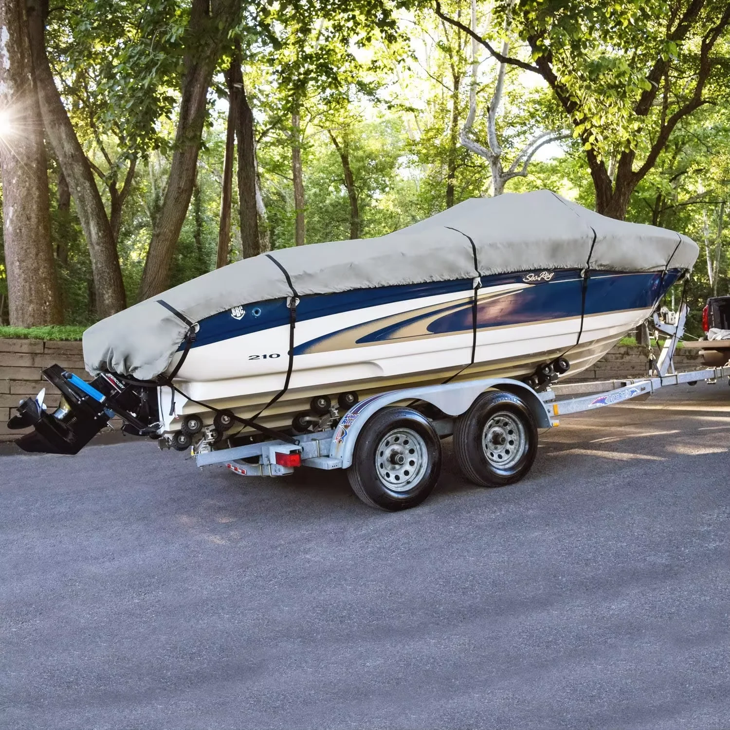 1000mm Water-Pressure Square Boat Cover 600D Oxford Fabric with PU/PVC Silver Coating Rainproof Custom Color Seasonal Use
