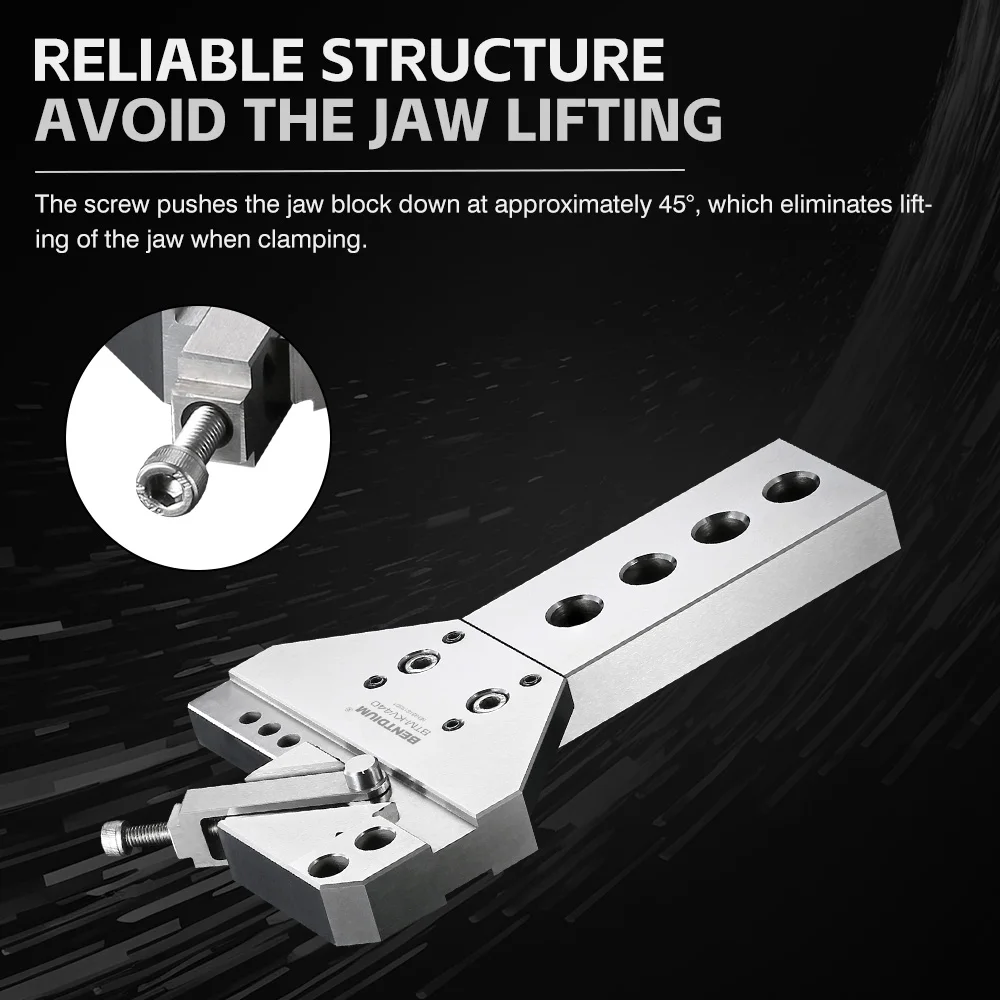 WEDM usinagem de torno de aterramento de precisão de material de aço inoxidável Sus440c com faixa de fixação 80mm KV400-80