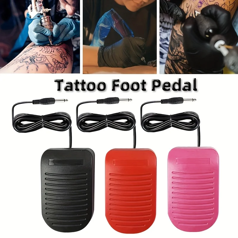 

1 шт. многоцветная пластиковая ножная педаль для татуировки — нескользящий аксессуар для тату-машин, прочный и легкий, идеально подходит для начинающих