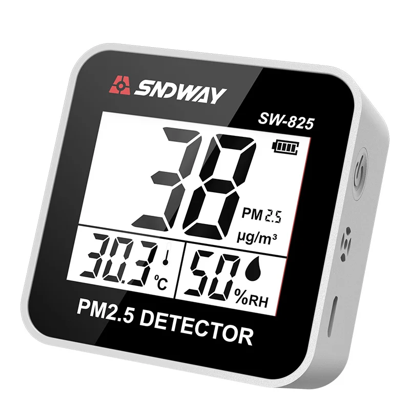 

Sndway Pm2.5 Particle Original Smart Air Mini Sensitive Air Quality Monitor Led Screen Pm 2.5 For Home Office