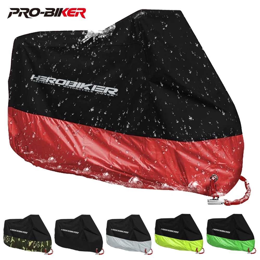 

Motorcycle Cover Lightweight Waterproof Motorbike Cover Outdoor Indoor UV Protective Dust-proof Sunshade M-4XL Universal