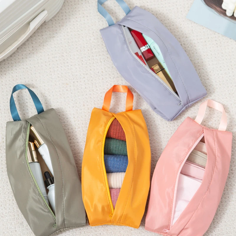 Dustproof Shoes Storage Bags Travel Portable Nylon Shoes Bag with Sturdy Zipper Pouch Case Waterproof Pocket Shoes Organizer