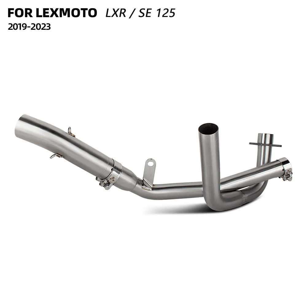 51MM Motorcycle Exhaust Header pipe For Lexmoto LXR125 LXR / SE 125 2019-2023 Motobike Escape Front tube Moto Manifold Kit