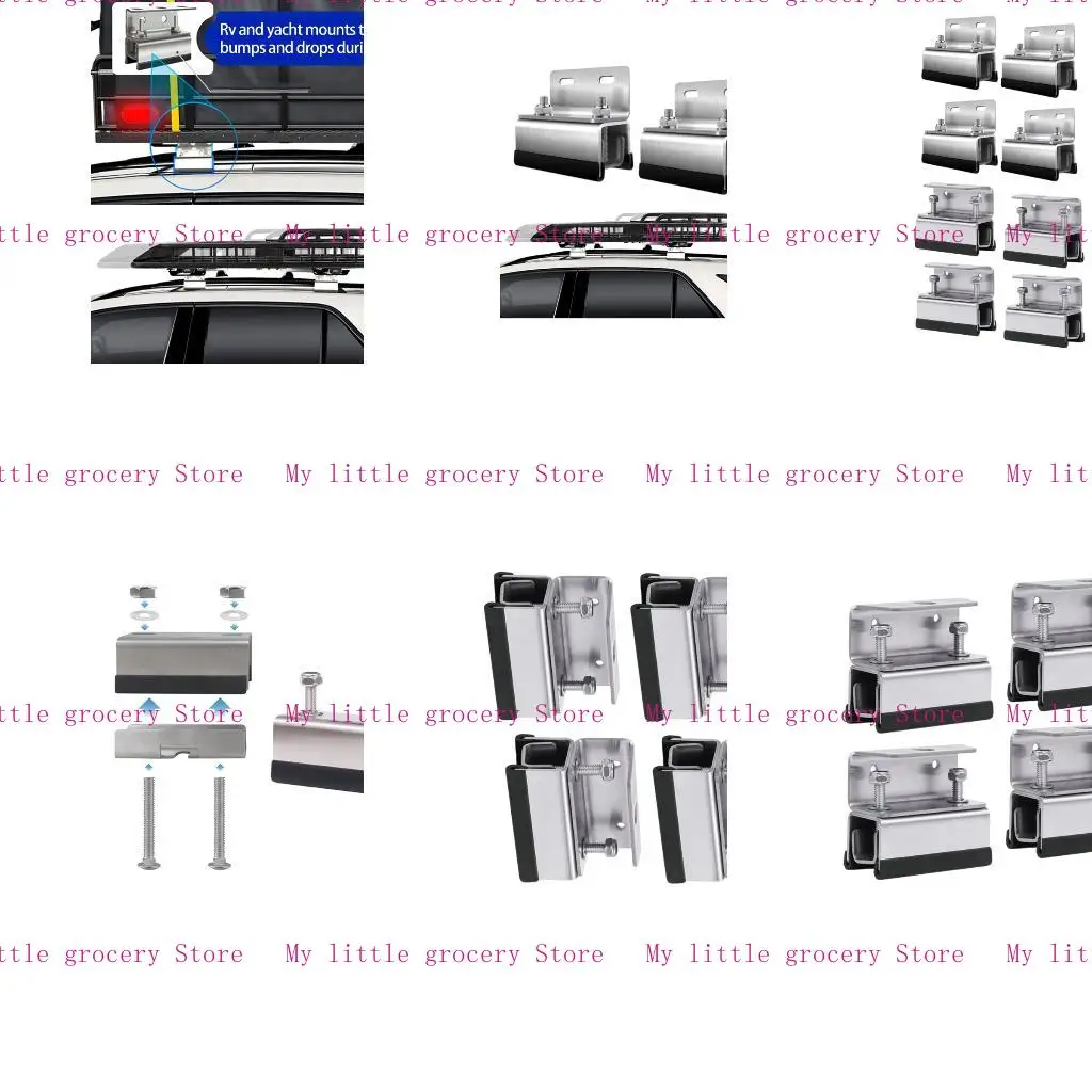 

D5BD 4Pcs Marine Solar Panel Mounts Quick Installation Roof Top Brackets High Load Capacity Solar Mounting Clamps for Boats