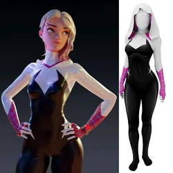 SpiderMan przez pająk Verse Cosplay Gwen Stacy superbohater Spandex kostium pająka body strój Zentai kostium na Halloween