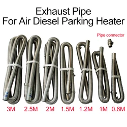 60cm 100cm 120cm 150cm 200cm 250cm 300cm Air Diesel Parking Heater Stainless Steel Exhaust Pipe Tube Gas Vent Hose Car Truck VAN