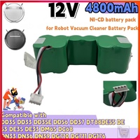 🕐High Quality Battery for Ecovacs Deebot DM87 DM88 DG716  DE33 DE35 DE55 DE5G DD35 12V 4800mAh Robot Vacuum Cleaner Batttery Pa