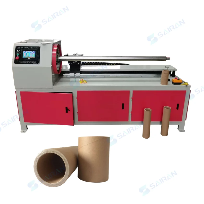 Pneumatic Multi Cutters Cardboard Tubes Carton Paper Core Cutting Machine