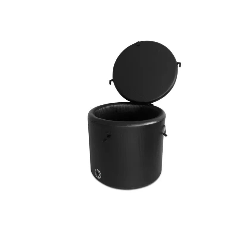 Black drop needle 90 * 80 cm medical inflatable bathtub adult foldable PVC portable inflatable bathtub