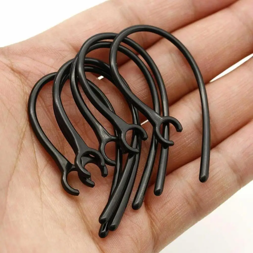 10pcs 6.0mm Bluetooth-compatible Headset Earhooks Hanger Accessories Transparent Soft Silicone Hook Loop Practical Caps Ear Clip