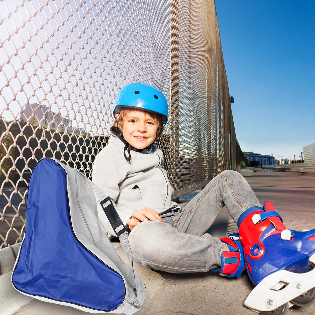 2Pcs Skate Bag Large Capacity  - Roller Skate Inline review and price