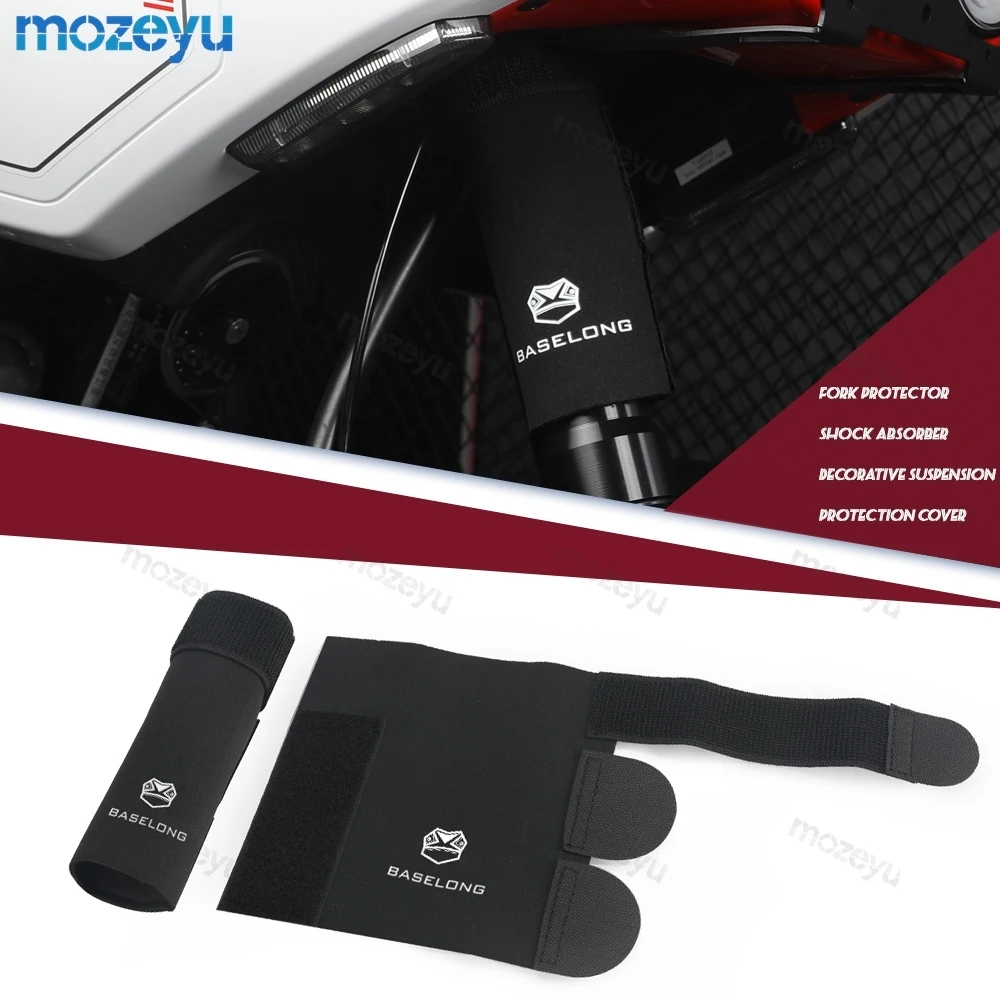 Fit For Upside Down Forks Universal 37-61mm Fork Tube Front Fork Sock Protector Guard Wraparound Neoprene Motorcycle Accessories