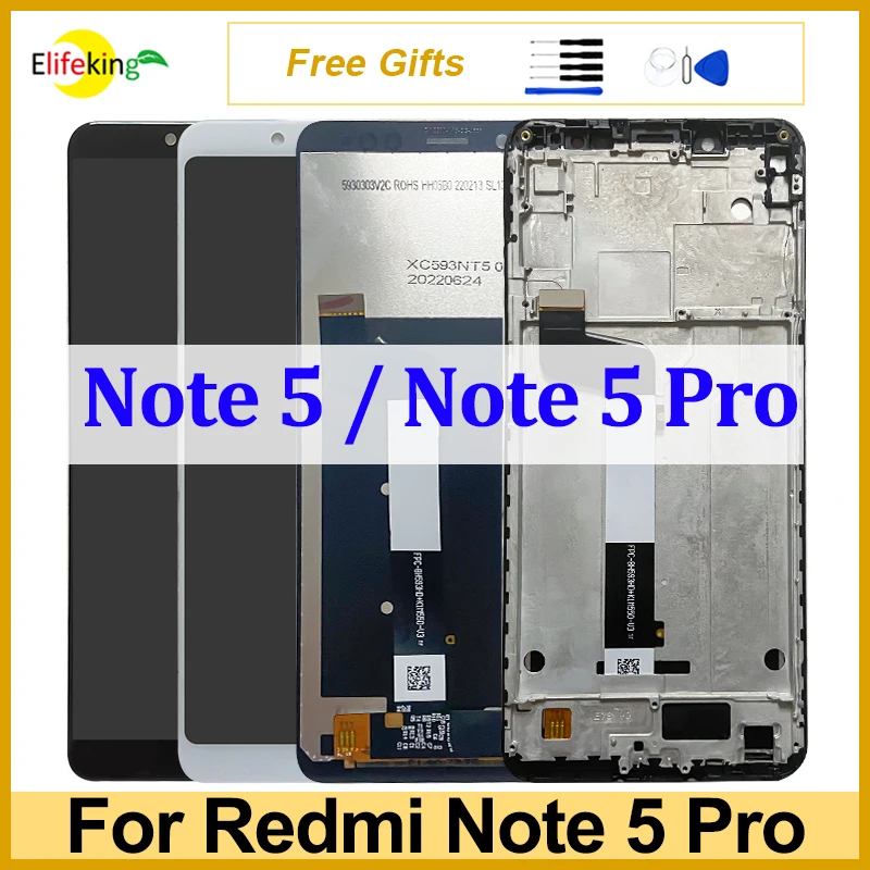 

LCD For Xiaomi Redmi Note 5 Pro Display MEI7S Touch Screen For Redmi Note 5 Digitizer Assembly Replacement AI Dual Camera Repair