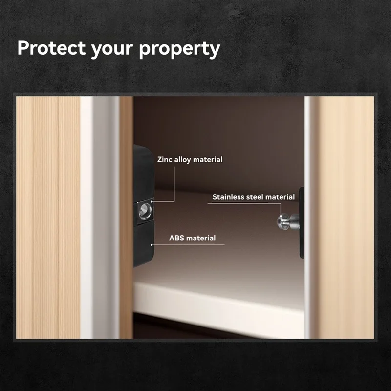 N82R Tuya Smart Cabinet Door Lock For Cabinets Bluetooth & IC Card Access App Control, Keyless Entry For Furniture & Drawers