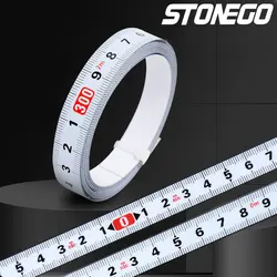 Sticky Ruler Can Be Attached To The Scale Ruler Strip with Adhesive Tape Stainless Steel Metal Center Saw Self-adhesive Ruler