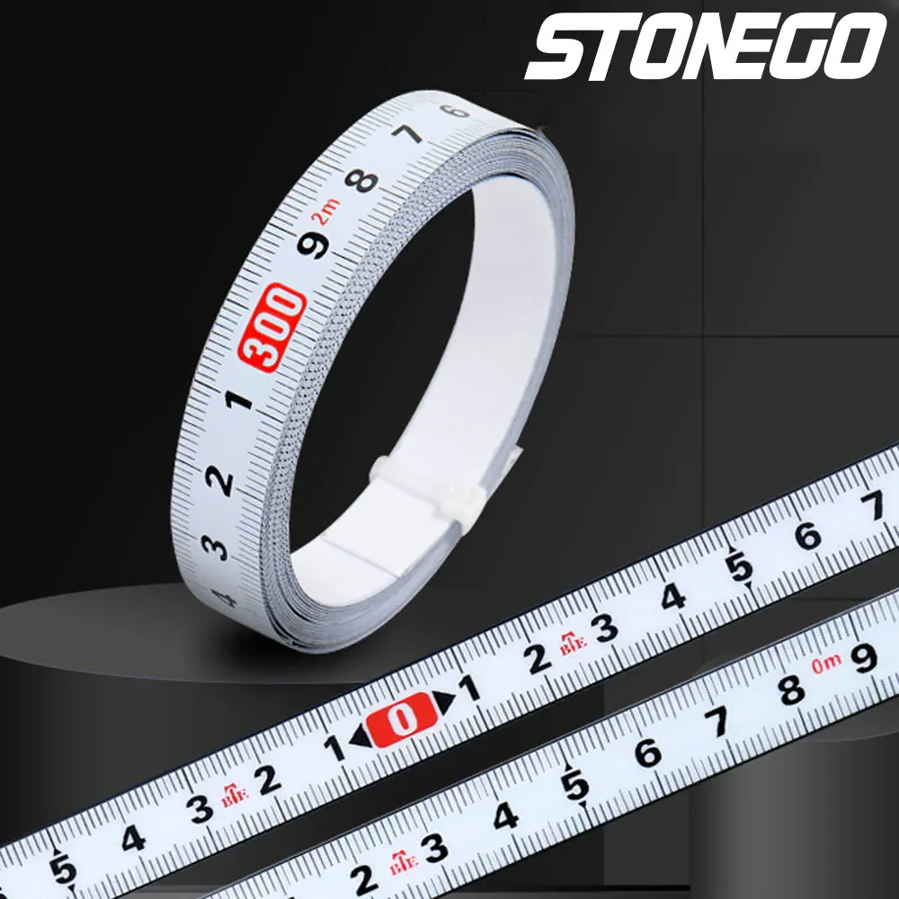 Sticky Ruler Can Be Attached To The Scale Ruler Strip with Adhesive Tape Stainless Steel Metal Center Saw Self-adhesive Ruler