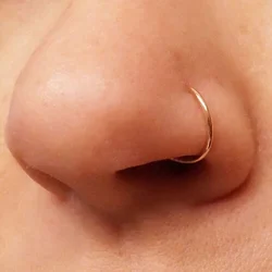 1/2pcs Nose Ring Clips Septum Ring Hoop Cartilage Tragus Helix Small Piercing Nose Rings For Women Body Jewelry Accessories