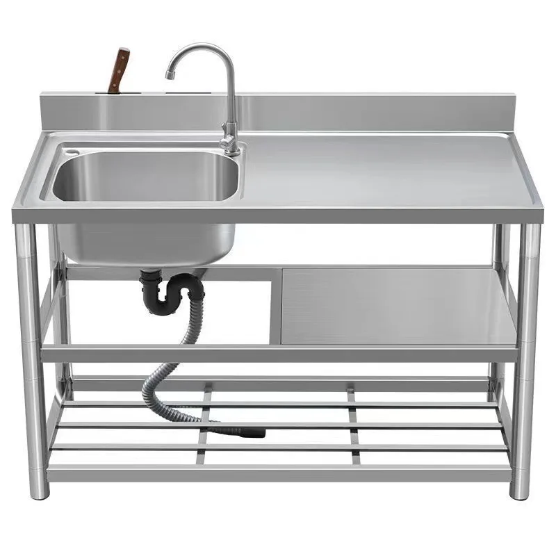 

Stainless steel sink, thickened, household, stainless steel bracket slot