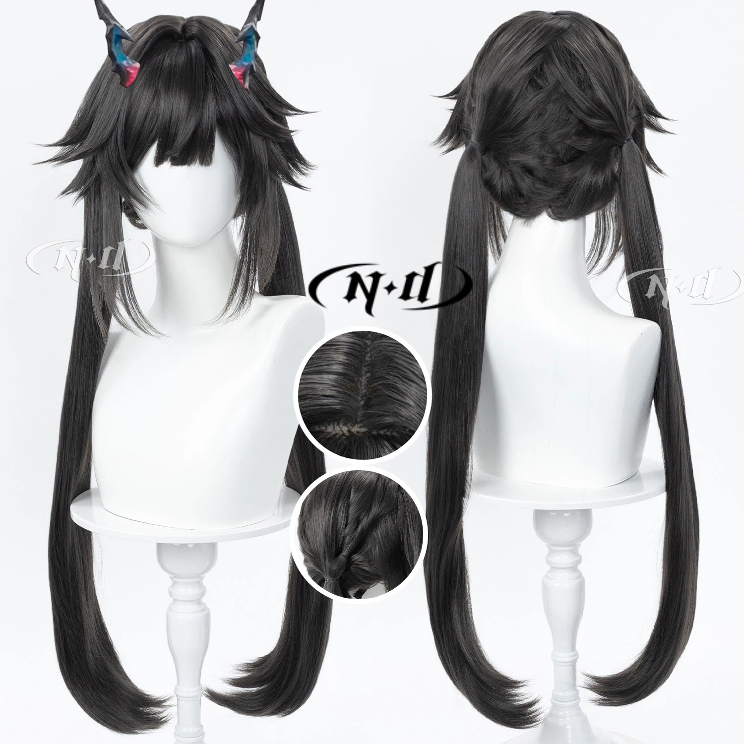 

Парик для косплея ND Chen Qianyu Arknights Endfield, накладные волосы для Comic-con, Хэллоуина, костюмированных вечеринок