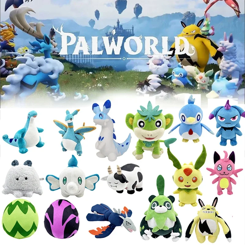 Palworld Plush Toys Chillet Chikipi Tanzee Cattiva Lamball Stuffed Pillow Anime Grizzbolt Cosplay Plushie Doll Christmas Gifts