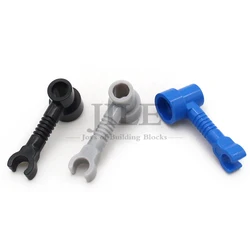 10pcs MOC 4735 Bar 1x3 with Clip and Stud Holder Robot Arm Building Blocks DIY Bricks Compatible Tech  Connector Assembles Toys