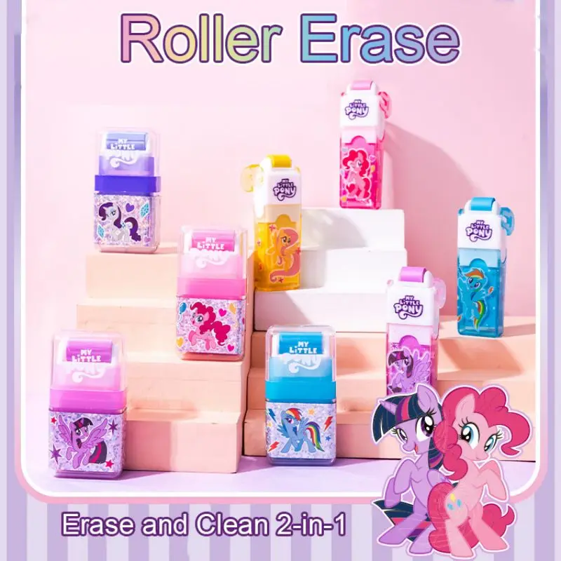 Iigen My Little Pony Roller Eraser Writing Correction School Student Office Stationery Rubbers 4pcs