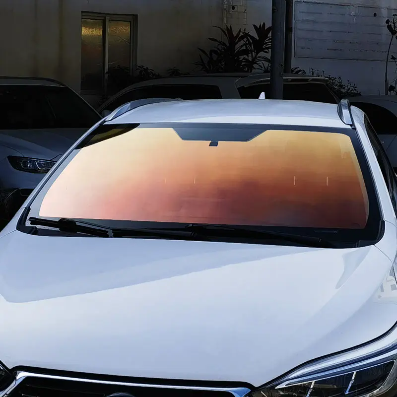 2025 1.52x30m camaleão arco-íris fotocromático janela do carro matiz solar uv 99% auto cura vinil anti risco para carros