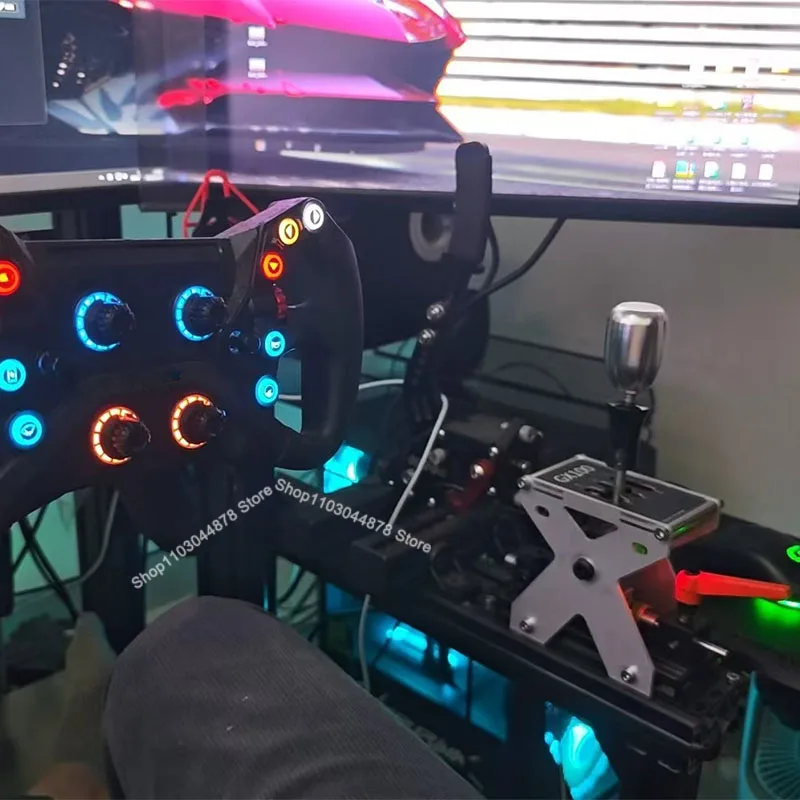 Simracing Car Dual-mode Shift Fork Gear H Gear Sequential Shifter Two In One For FANATEC Thrustmaster Logitech MOZA Simagic