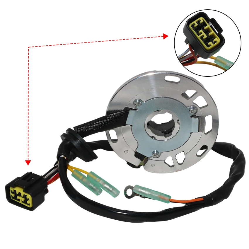 Statorspule für Kawasaki KX125 M1 M2 M3 2003-2005 Dirt Bike Magneto Generator Ladespule Ersatz 21003-1394 /21003-0021 – Detail 2