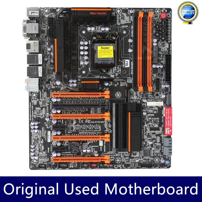 

Used GA-Z77X-UP7 Z77X-UP7 Desktop Motherboard LGA 1155 i7 i5 i3 HDMI VGA DVI LGA1155 DDR3 32GB USB2.0 SATA III Z77 motherboard