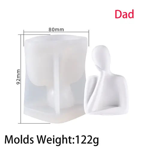DIY Thinker Statue Silicone Mold 3D Nordic Art Abstract Human Body Plaster Ornament Mould Epoxy Resin Handicraft Mold Home Decor - Image 12